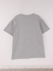 Cozy Round Neck Short Sleeve Top Women's Lounge & Sleepwear
