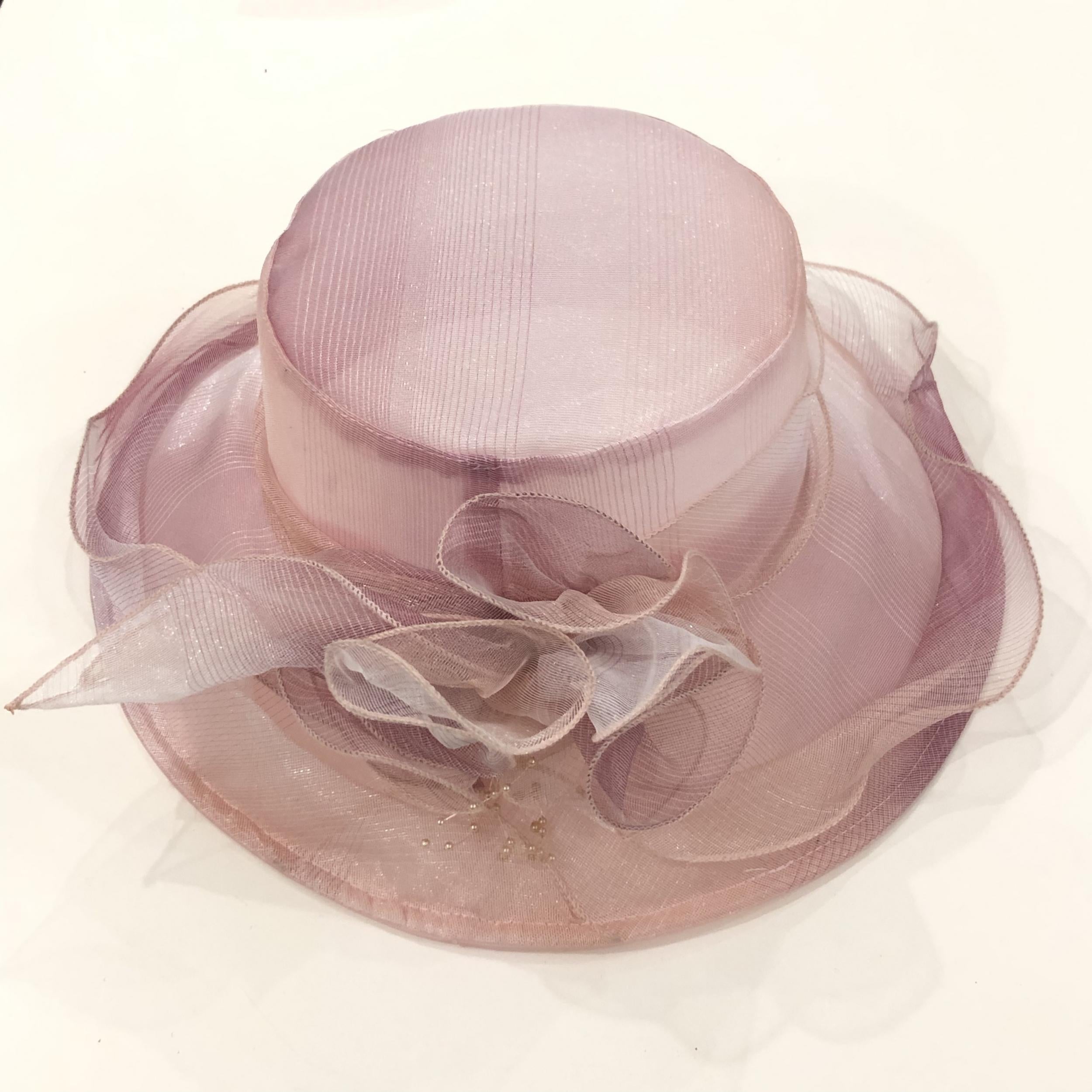 Gradient Organza Derby Hat Bucket Hats Travel Beach Hat Women