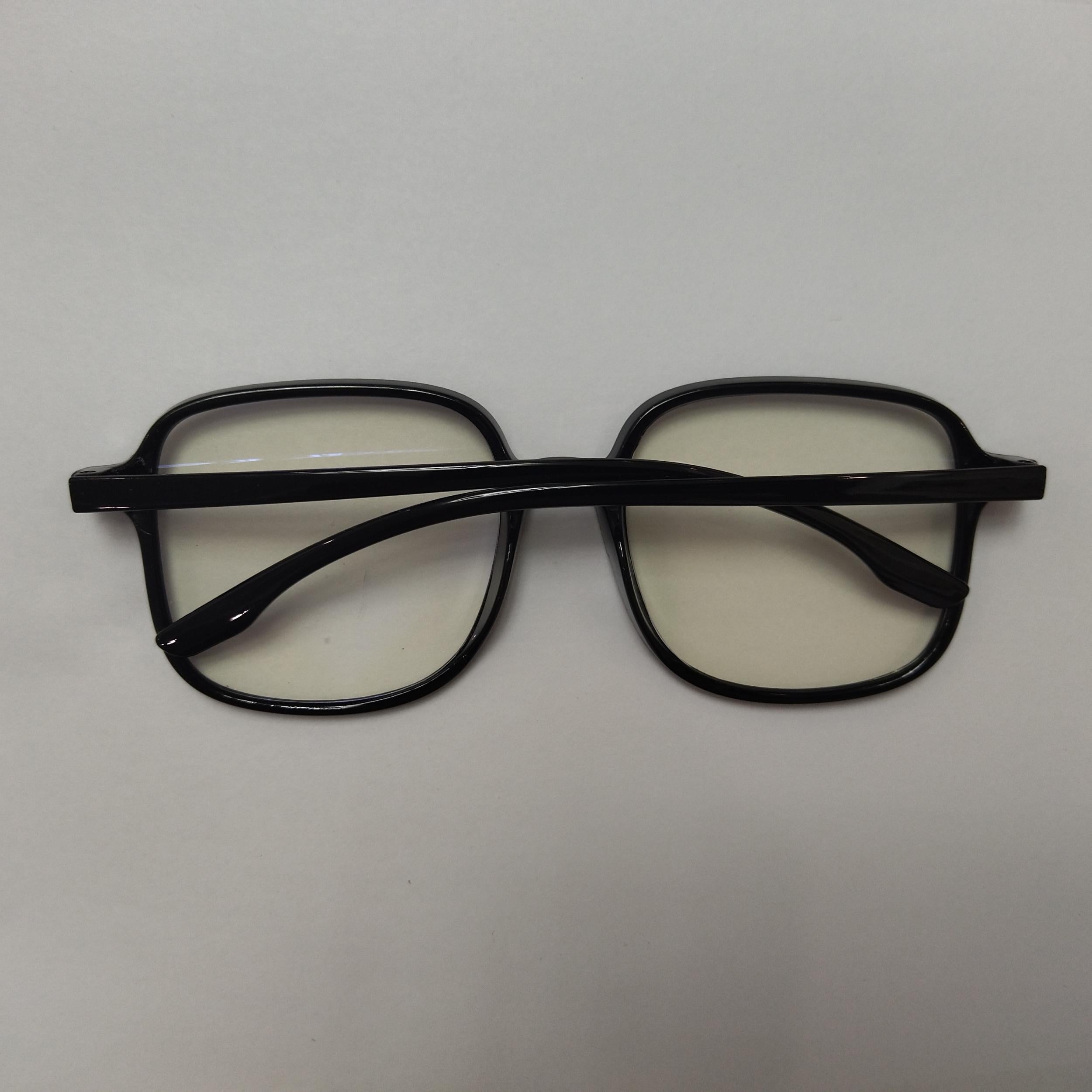Square Frame Light Blocking Glasses Clear Lens Computer Eyeglasses