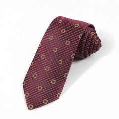 Men's Striped Flower Retro Necktie