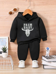 Bull FARM BABY Print Kids Outfit Set