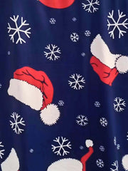  Christmas Casual Cardigan Open Front Graphic Print Long Sleeve
