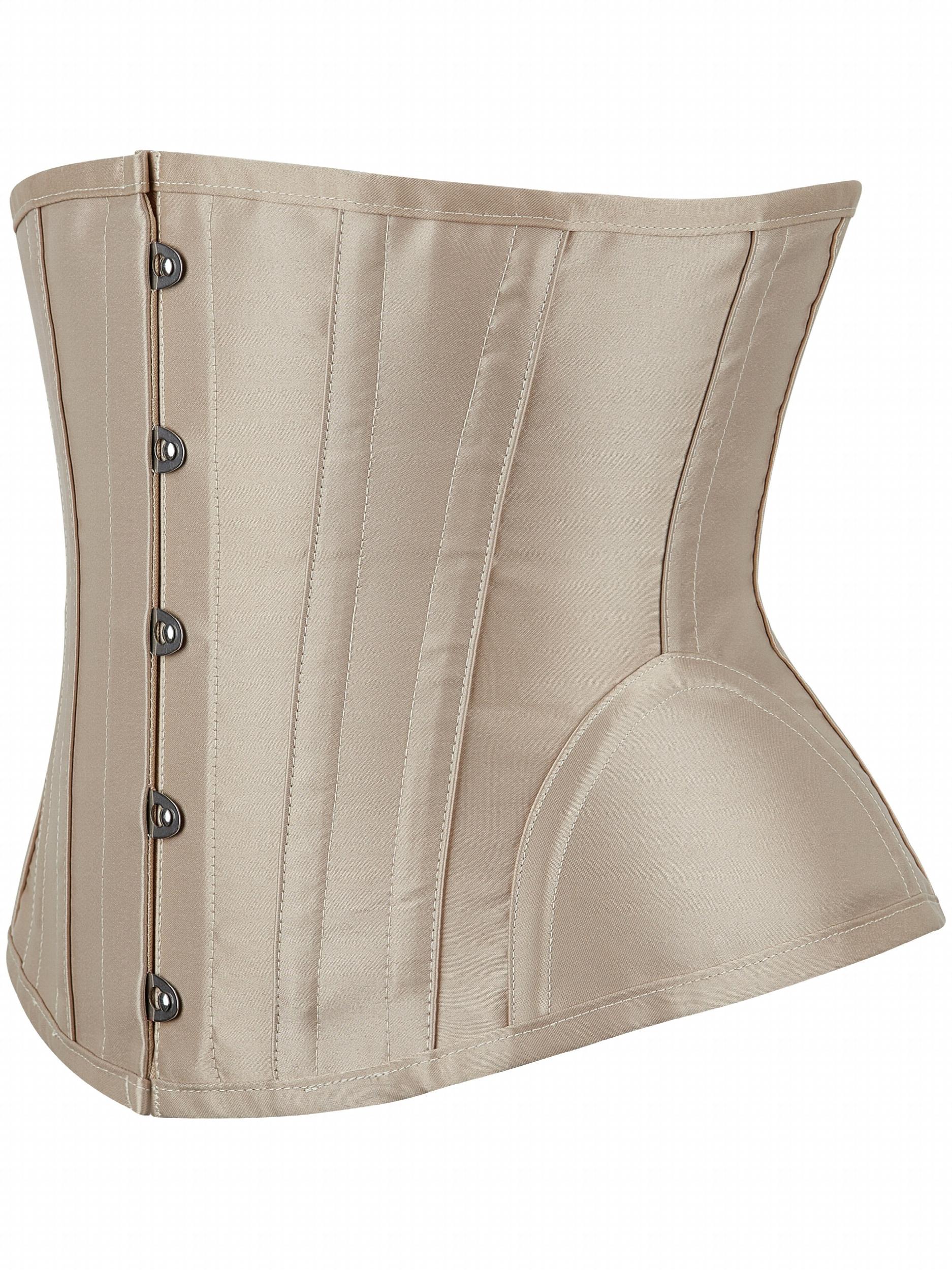  Corset 14 Steel Boned Lace Up Waist Training Bustier Top