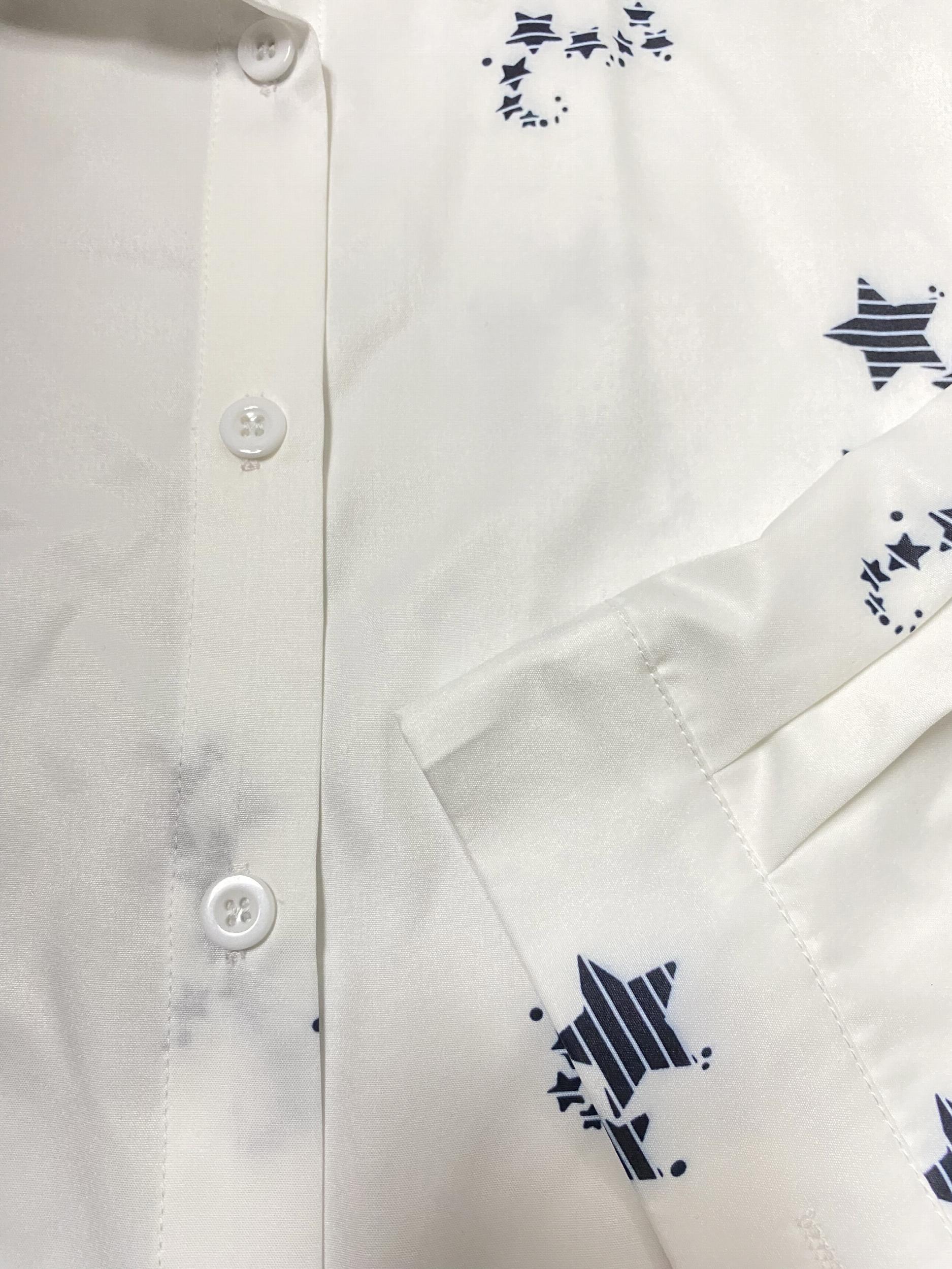  Star Print Button Up Shirt