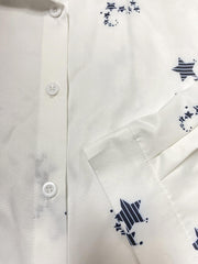  Star Print Button Up Shirt