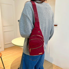 Argyle Chest Bag Women's Large Capacity Crossbody Bag