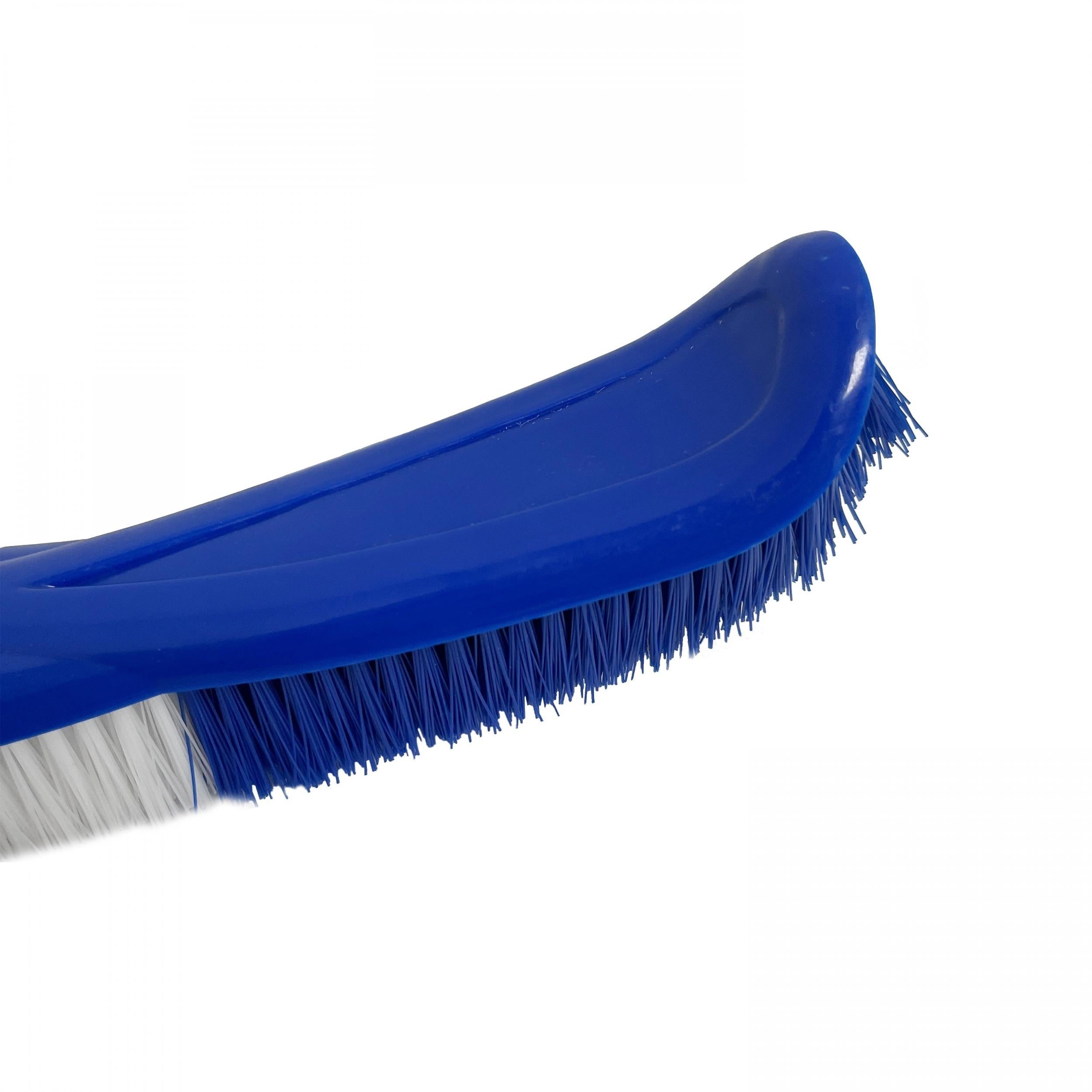 Flexible Bristle Brush Aluminum Handle Clean Pool Walls Tile Floors