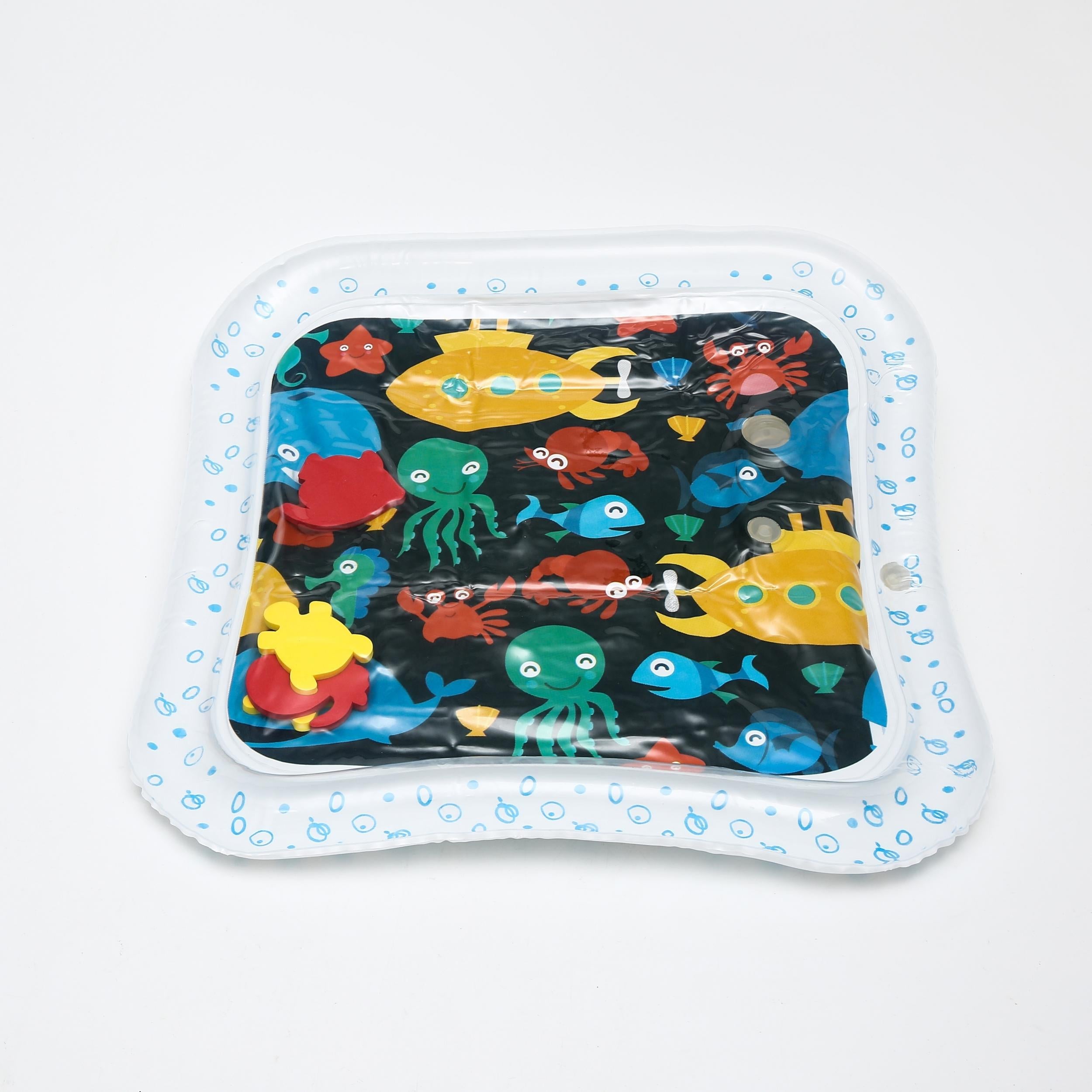 Square Baby Water Mat for Tummy Time Fun