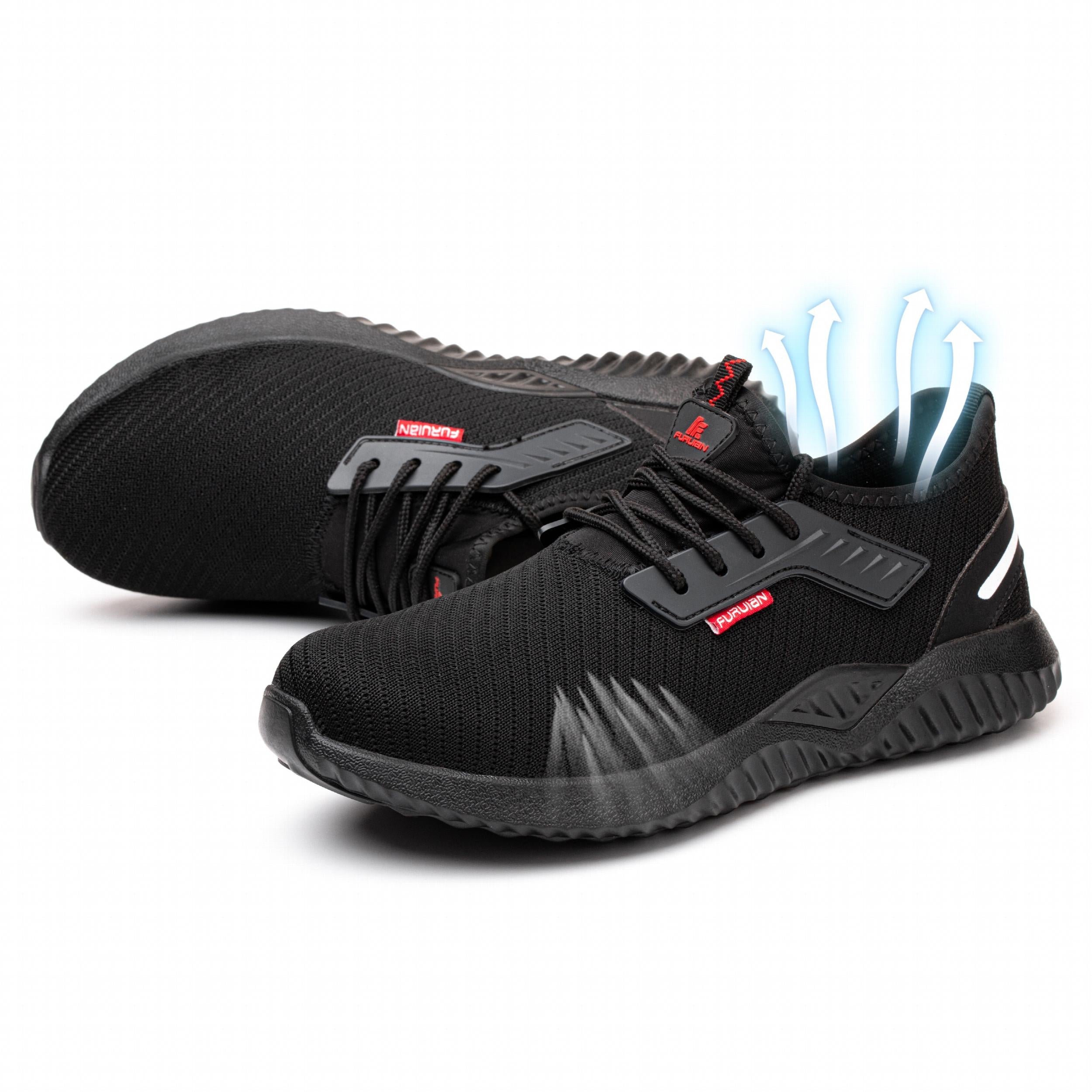 Men's Lace up Safety Shoes Waterproof Puncture Proof Work Shoes