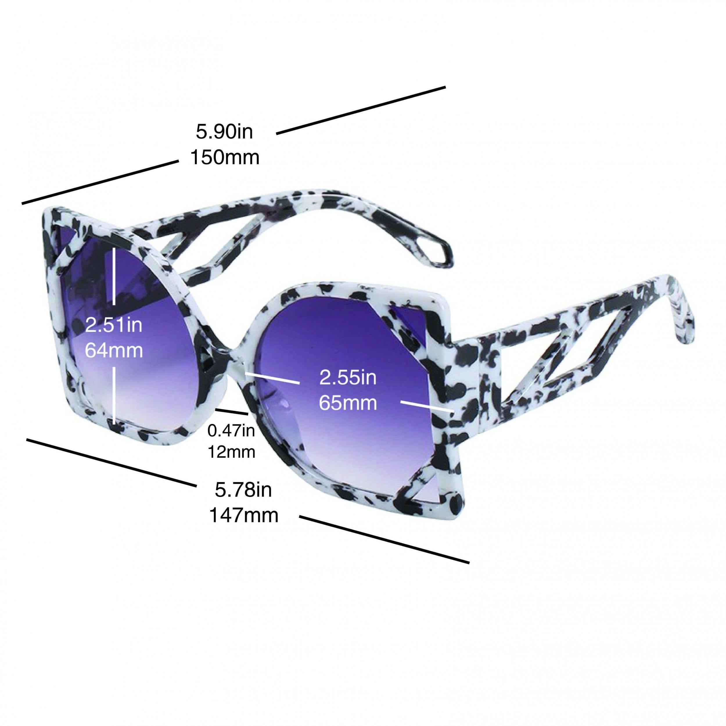 Y2K Cat Eye Sunglasses Oversized Gradient Glasses UV400