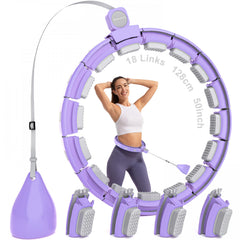 Adjustable Infinity Hoop for Adults Weight Loss Quiet Hoop
