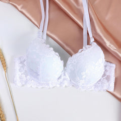 Lace Push Up Bra Breathable Comfy Lingerie