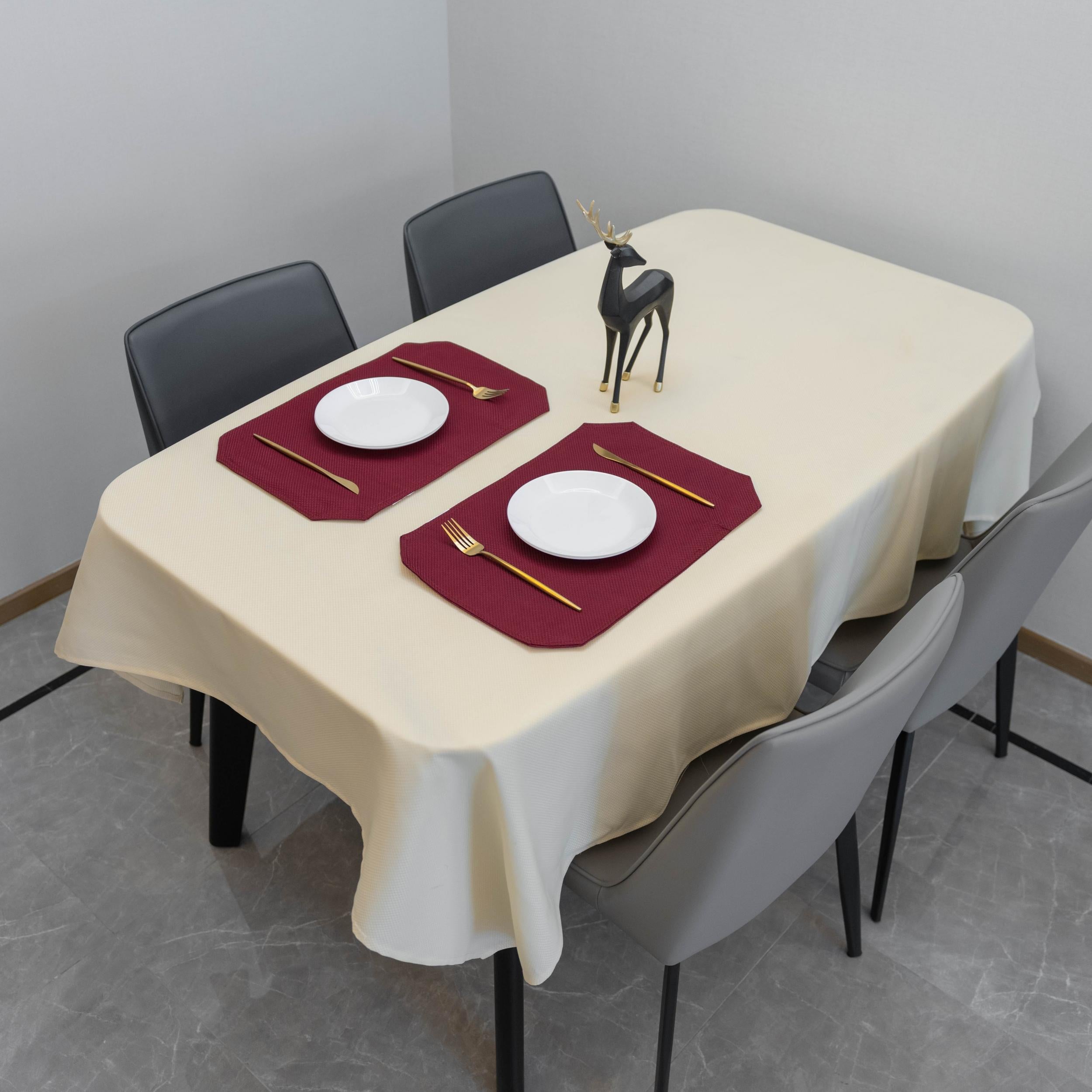 Beige Rectangle Tablecloth 152.4 x 304.8 cm
