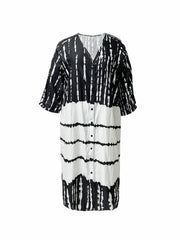  Tie Dye Cut Out Maxi Dress