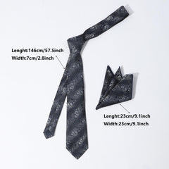 Cashew Stripe Ethnic Style Tie Pocket Square Set