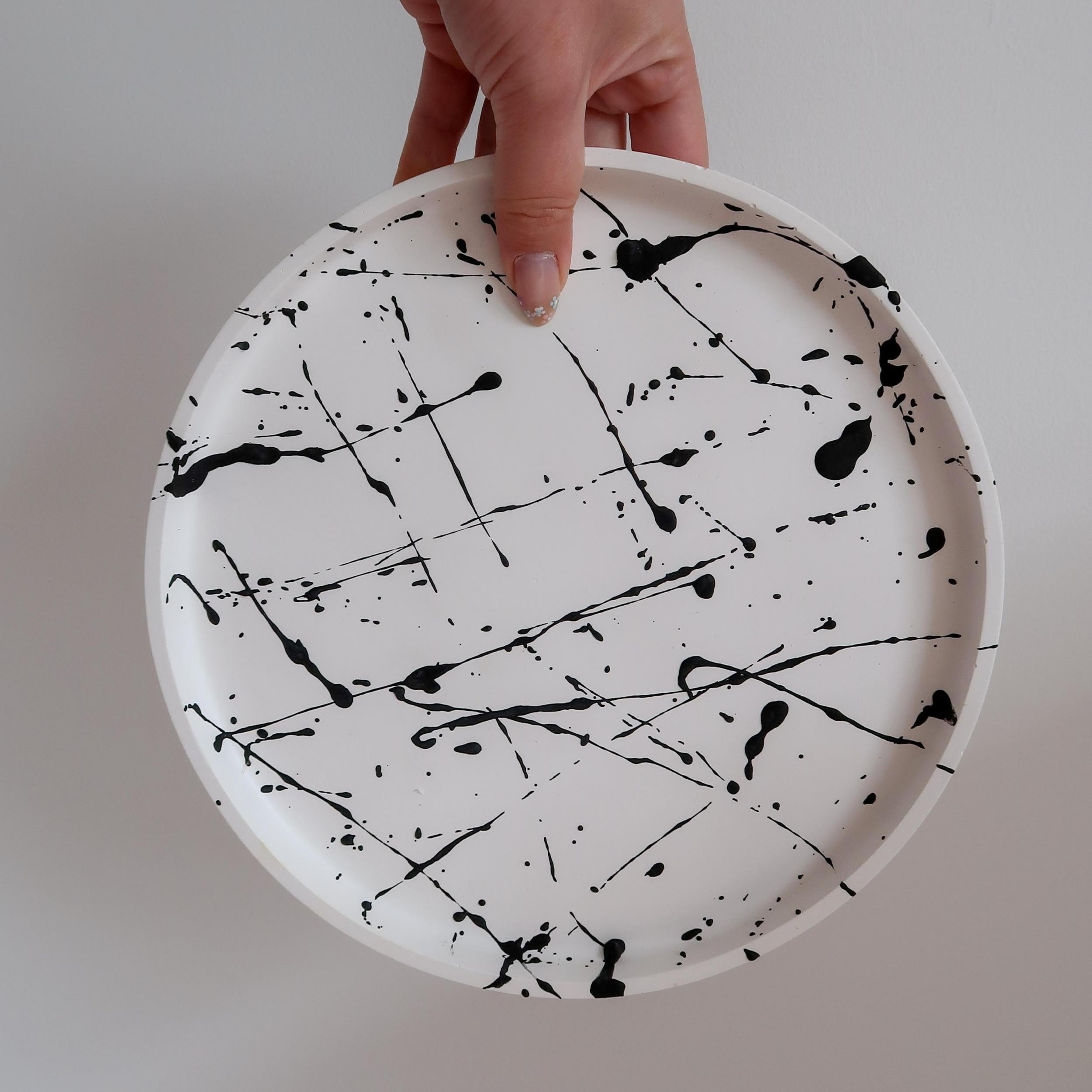 Round Tray Silicone Mold for Concrete Storage Resin Dish Plate Craft Molds