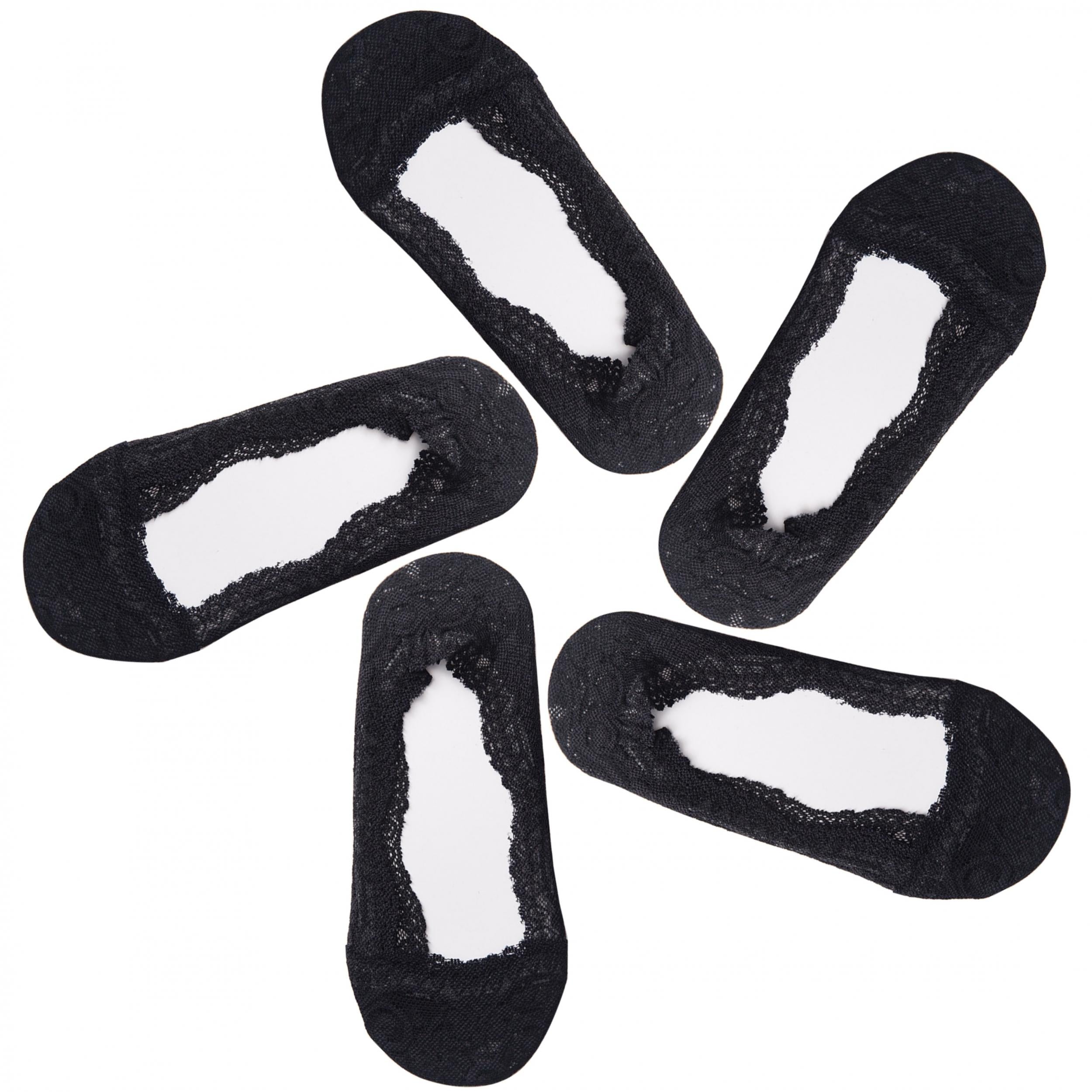 5 Pairs Floral Lace Ankle Socks Women's Stockings & Hosiery