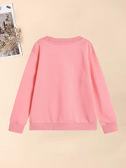 Girls' Coffee And Smile Graphic Sweatshirt