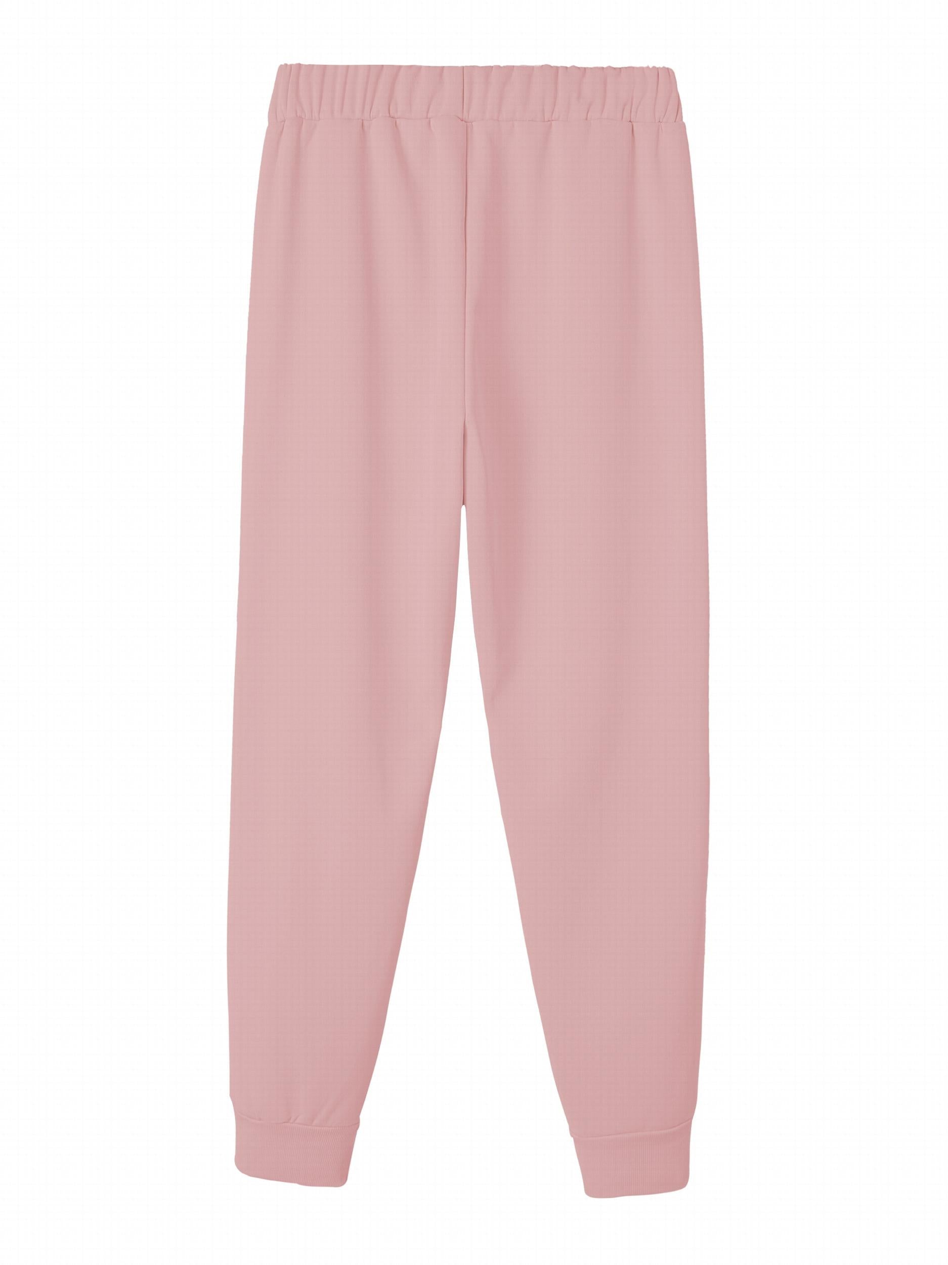 Women's Fleece Lined Joggers with Slogan Print