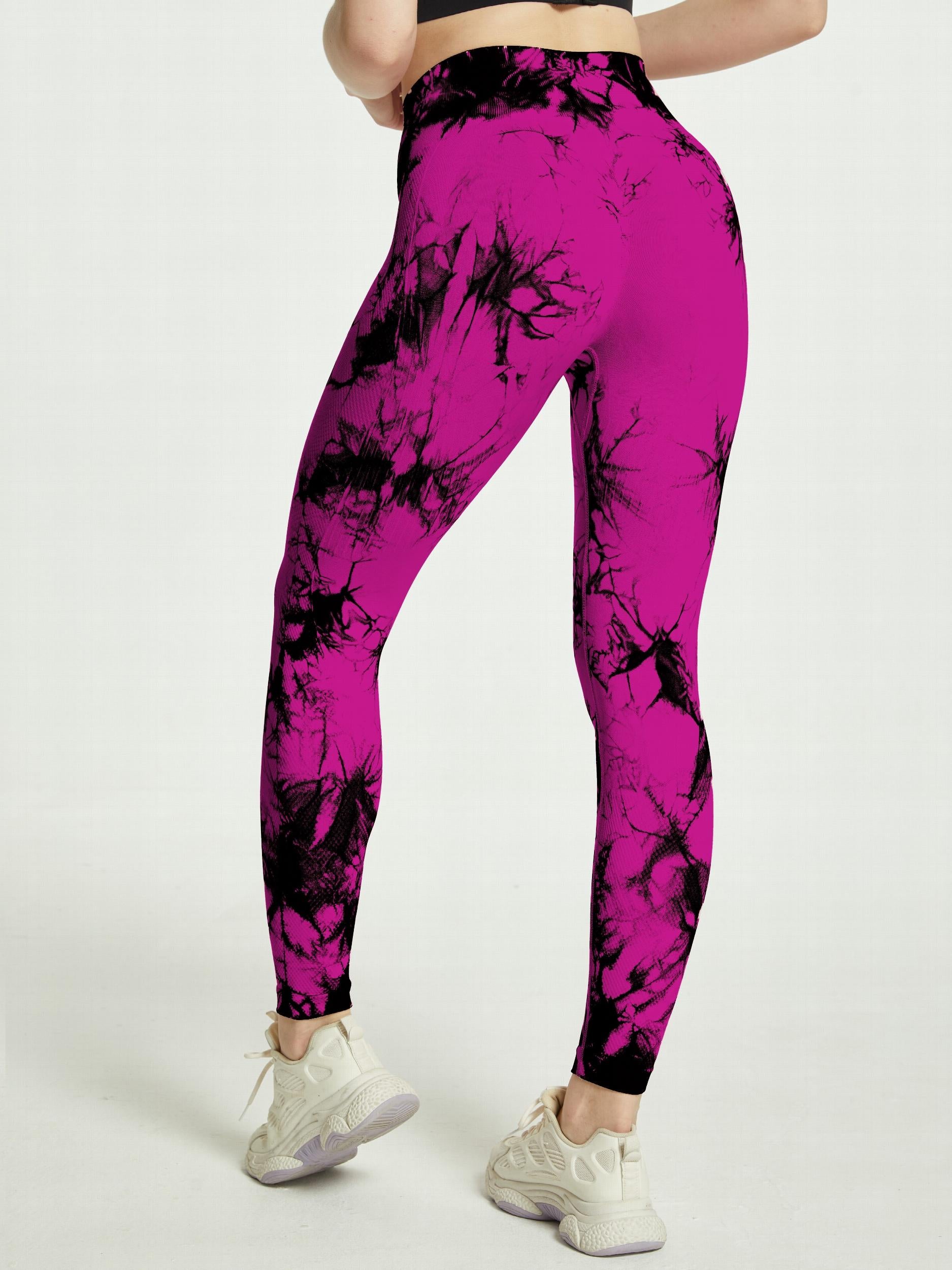 Tie Dye High Waist Tummy Control Fitness Pants Yoga Leggings