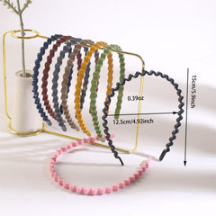 4Pcs Set Toothed Headband and Versatile Non-Slip Wavy Hair Accessories