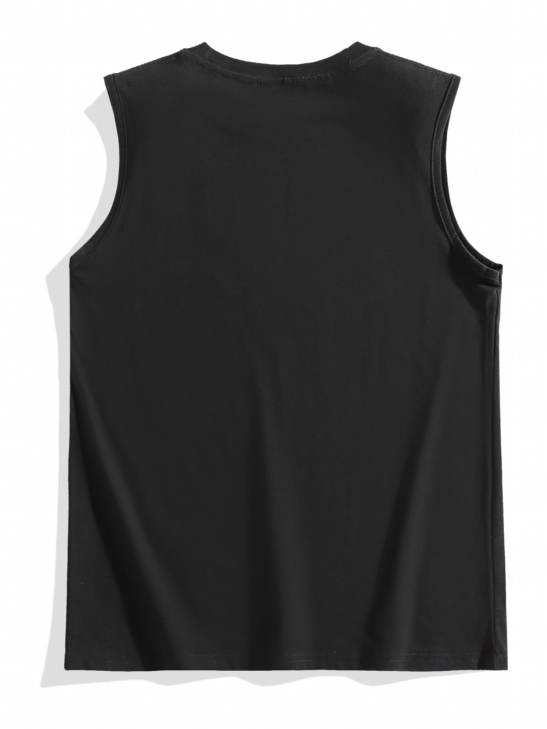Boys American Flag Skull Tank Top Summer Sleeveless Crew Neck Tee