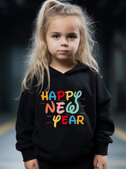 Happy Year 2pcs Girls Sports Outfits Spring Fall Outdoor Gift