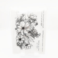Flower Seal Stamp DIY Silicone Transparent Stamp Birthday Gift