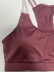 Wireless Racerback Sports Bra Yoga Fitness Bra