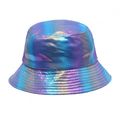 Colorful Reflective Sunshade Bucket Hat for Shopping