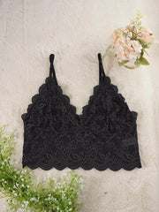 3 Pack Plus Size Bra Set Floral Lace V Neck Bralette
