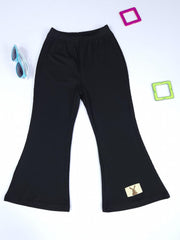 Girls Bunny Tag Flared Pants for Spring Summer Autumn