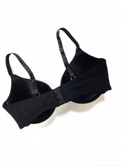  Underwire Push Up Bra Solid Full Cover Molded Cup Women's Plus
