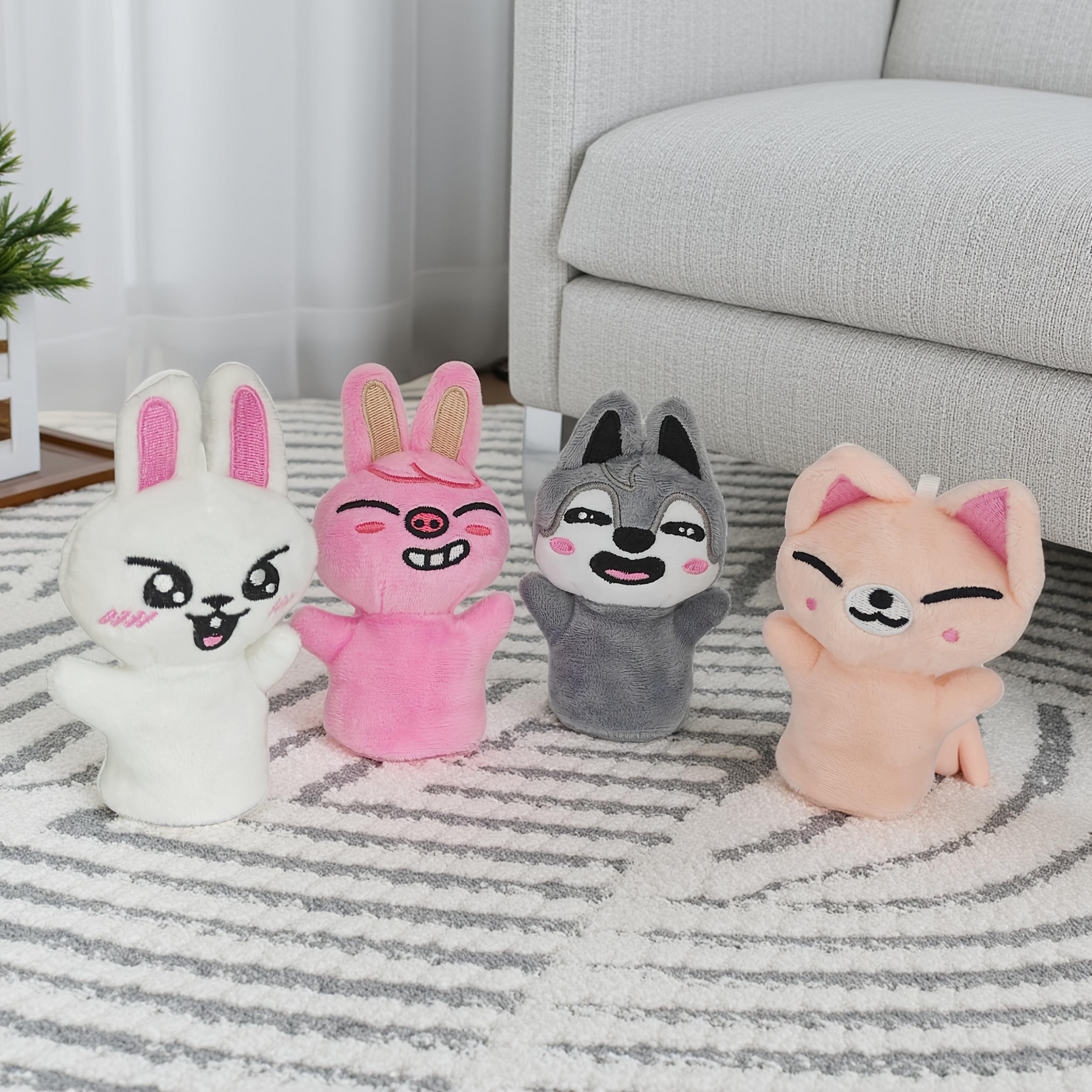 Mini Plush Dolls Interactive Puppet Toys with Soft Fluffy Characters