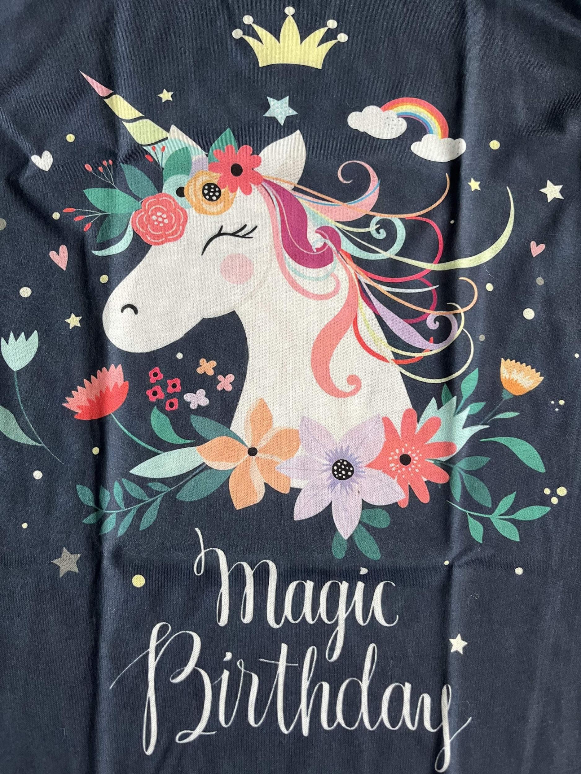 Girl's Floral Pony T-shirt 3D Print Short Sleeve Tee For Summer