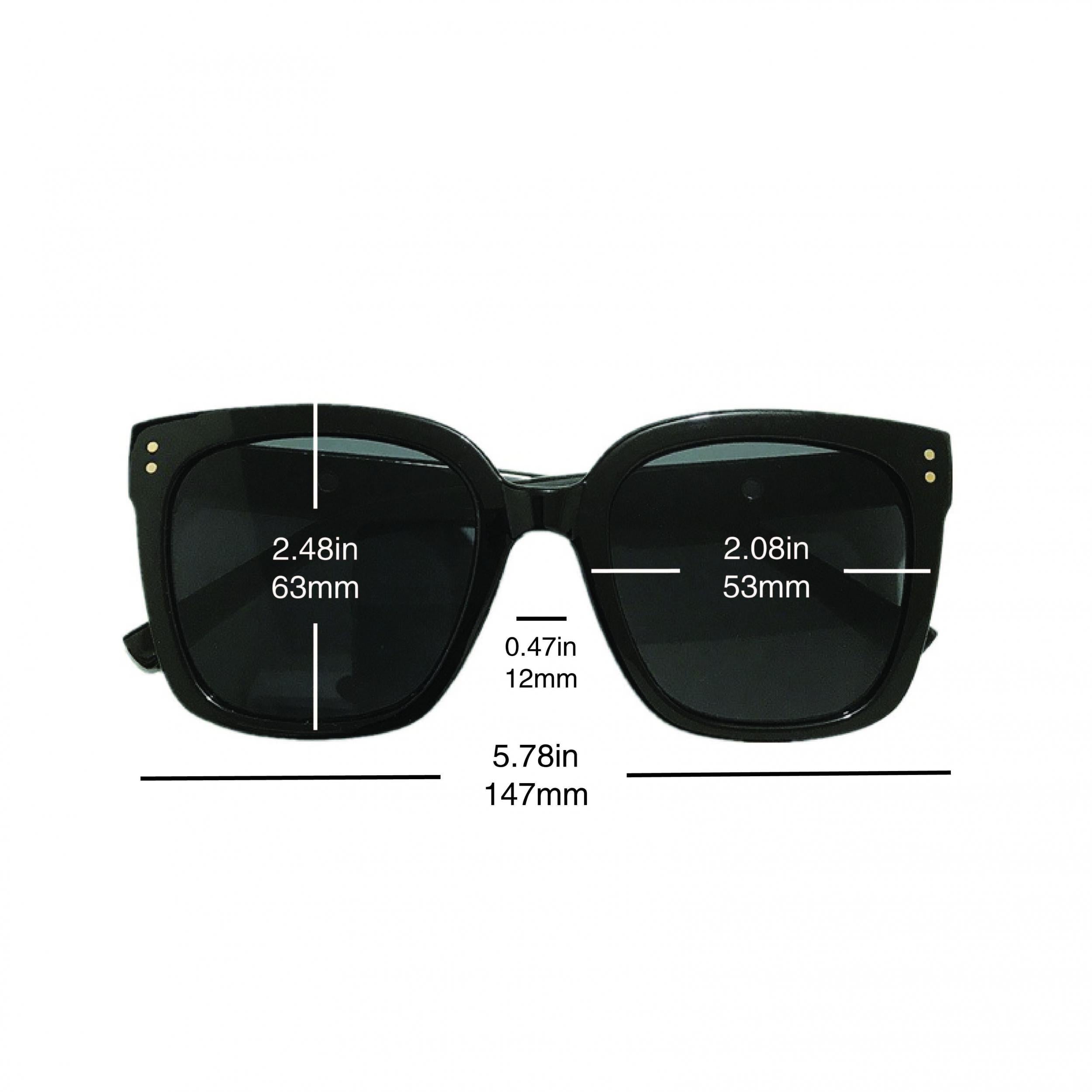 Square Sunglasses Mirror Lens UV400
