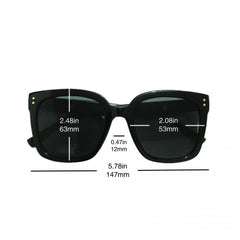 Square Sunglasses Mirror Lens UV400