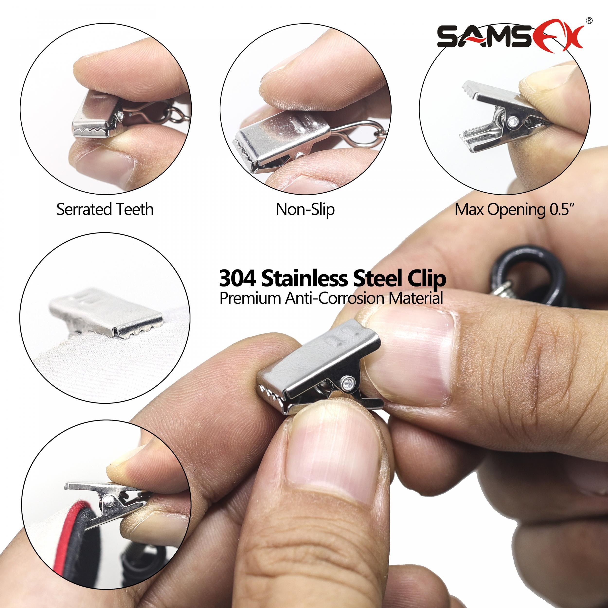 5pcs Hat Clip Retainer Windproof Stainless Steel Golf Cap Holder Travel Keeper