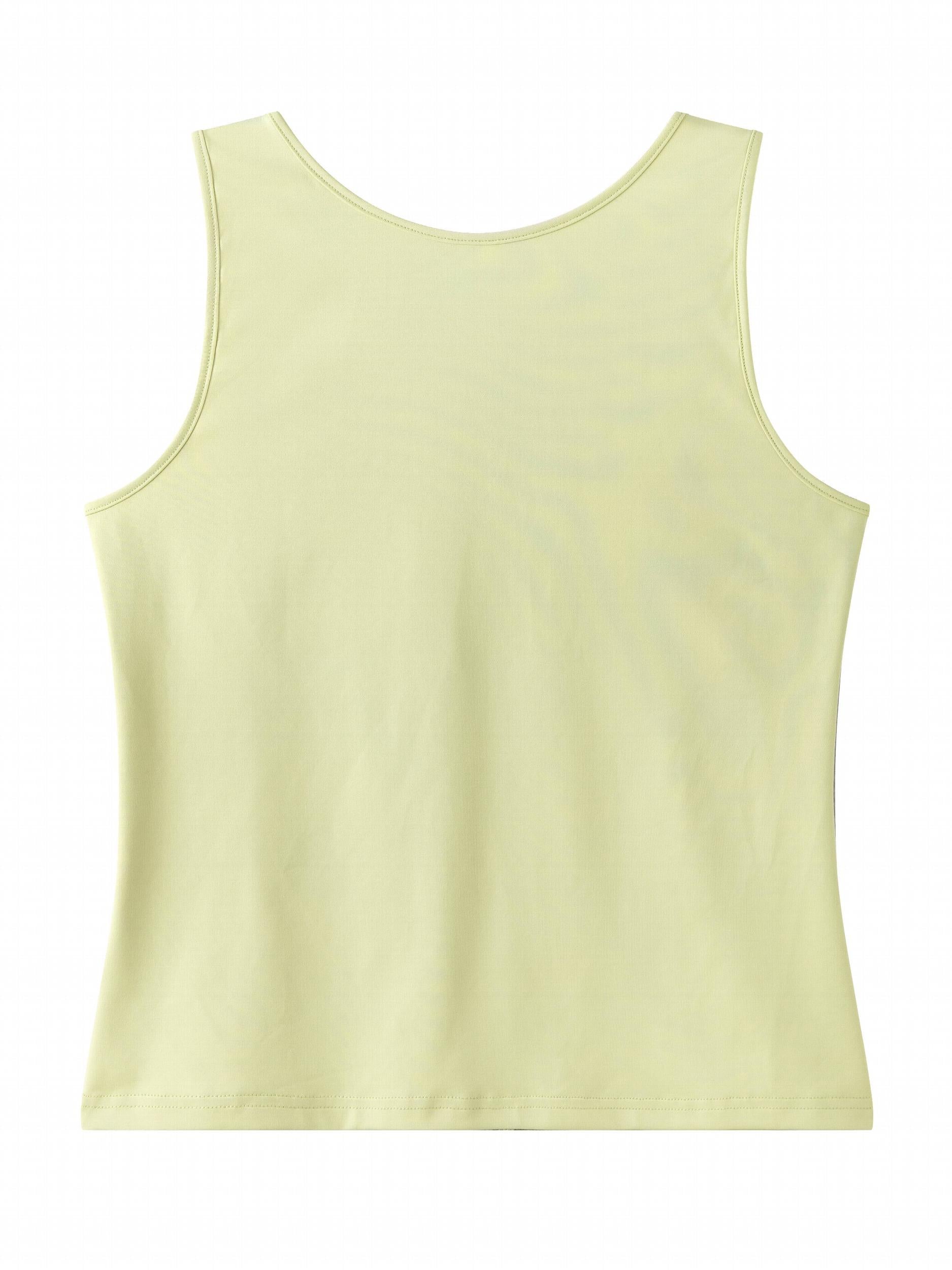 Button Front Tank Top Crew Neck Sleeveless Casual Summer Women's Clothing
