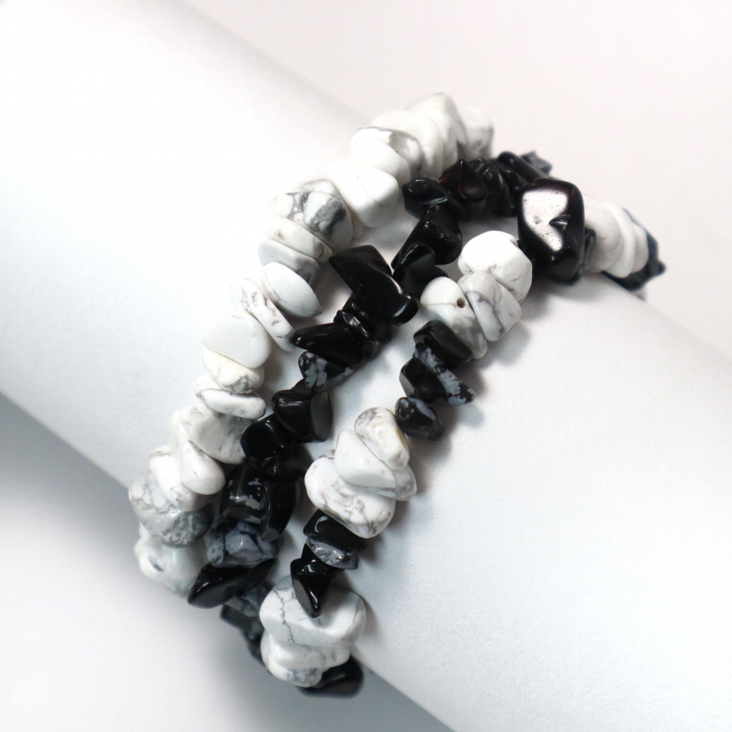 Natural Crystal Irregular Shape Bracelet Birthstone Gift for Him