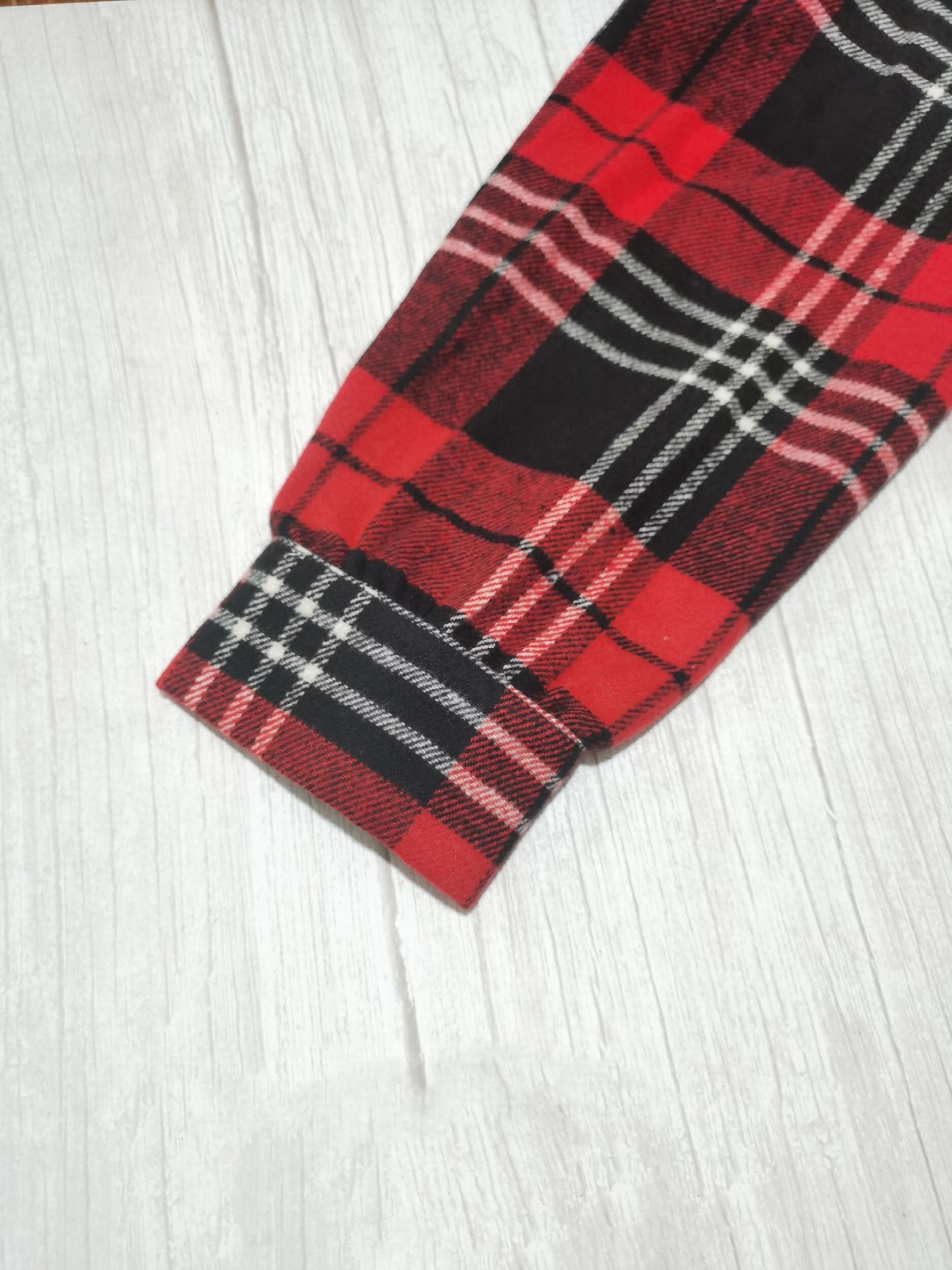  Plaid Print Long Sleeve Button Up Shirt Top