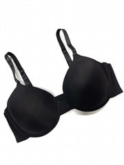  Underwire Push Up Bra Solid Full Cover Molded Cup Women's Plus