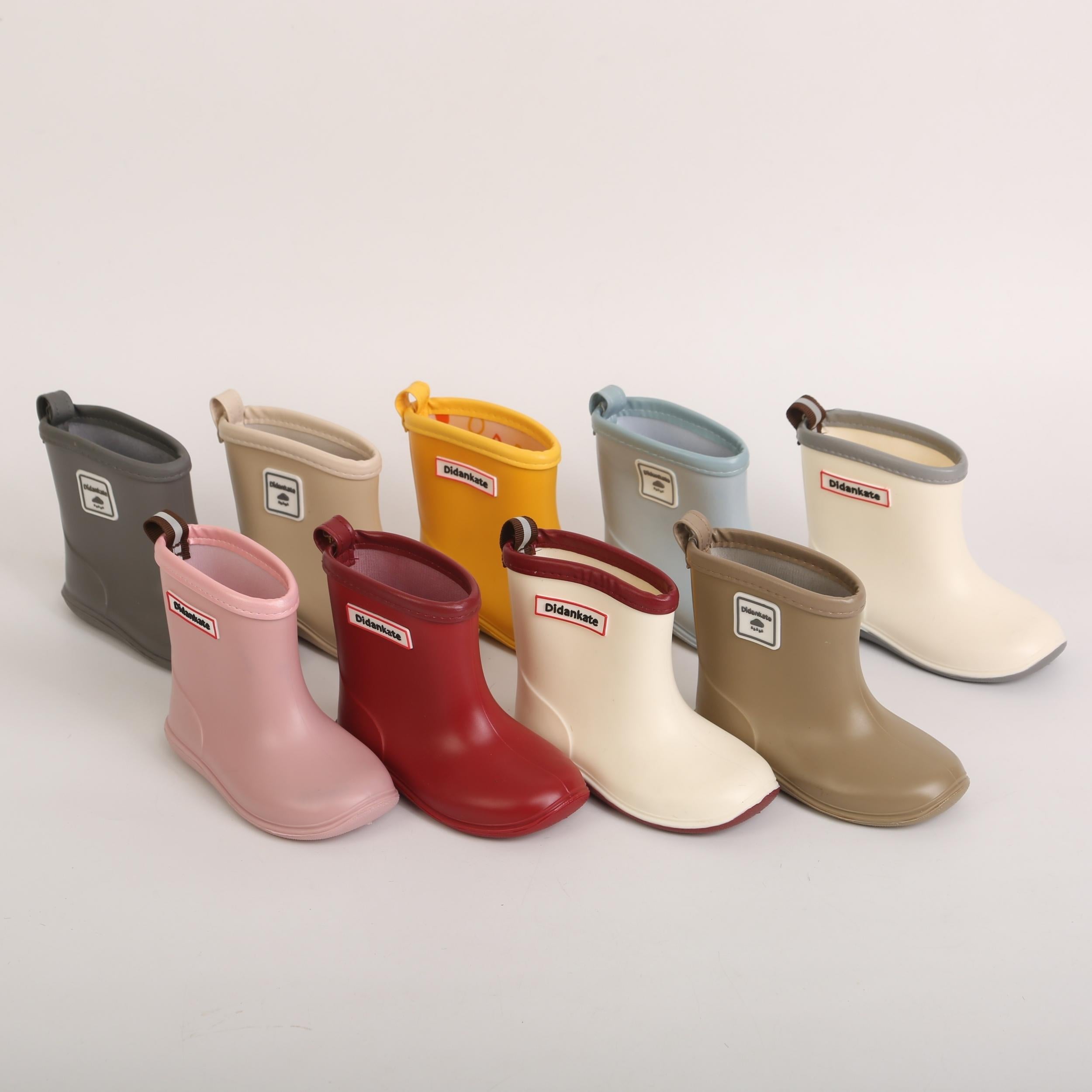 Waterproof Girls' Rain Boots Slip On Non Slip Durable