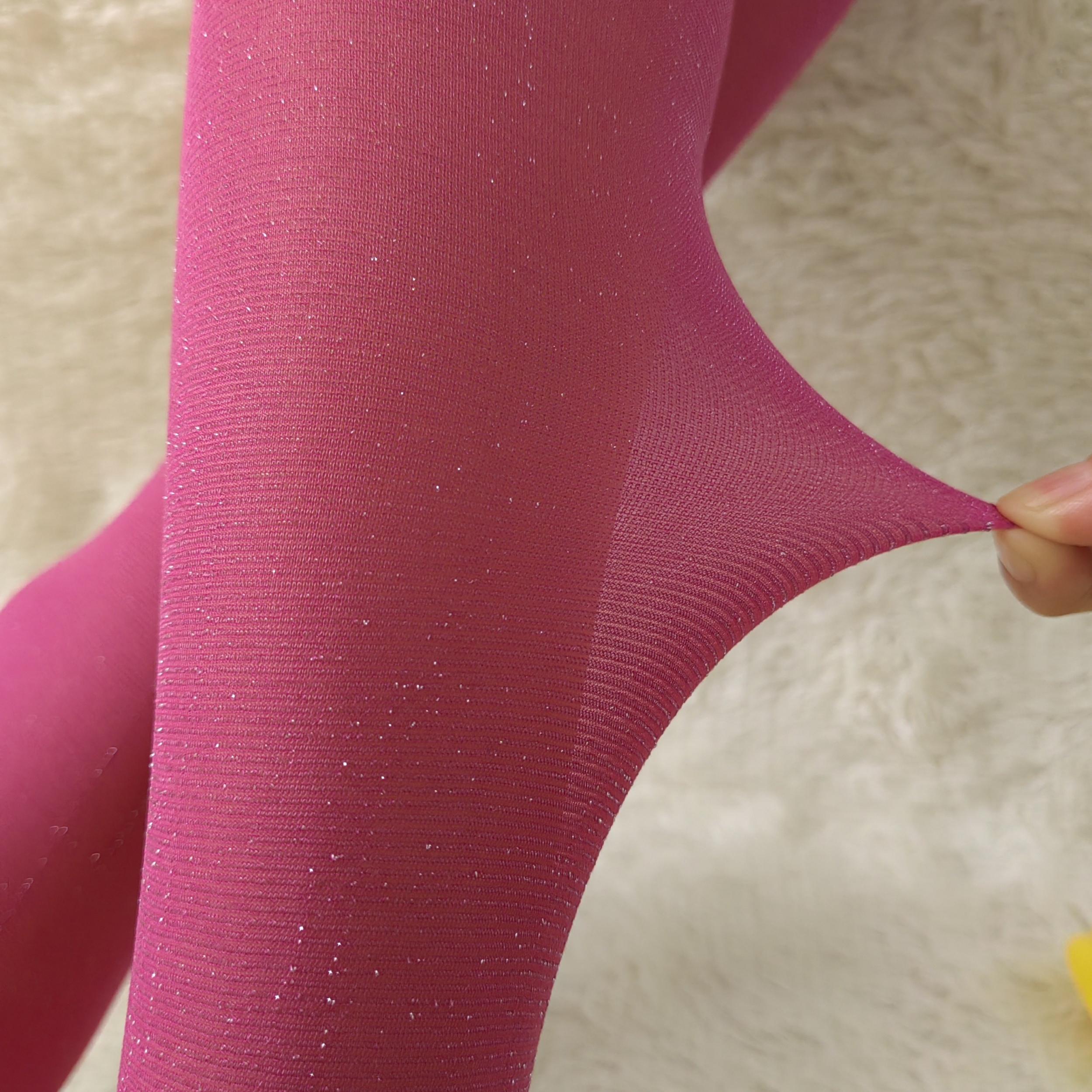 3 Pack Opaque Elastic Tights High Waist Slim Footed Pantyhose