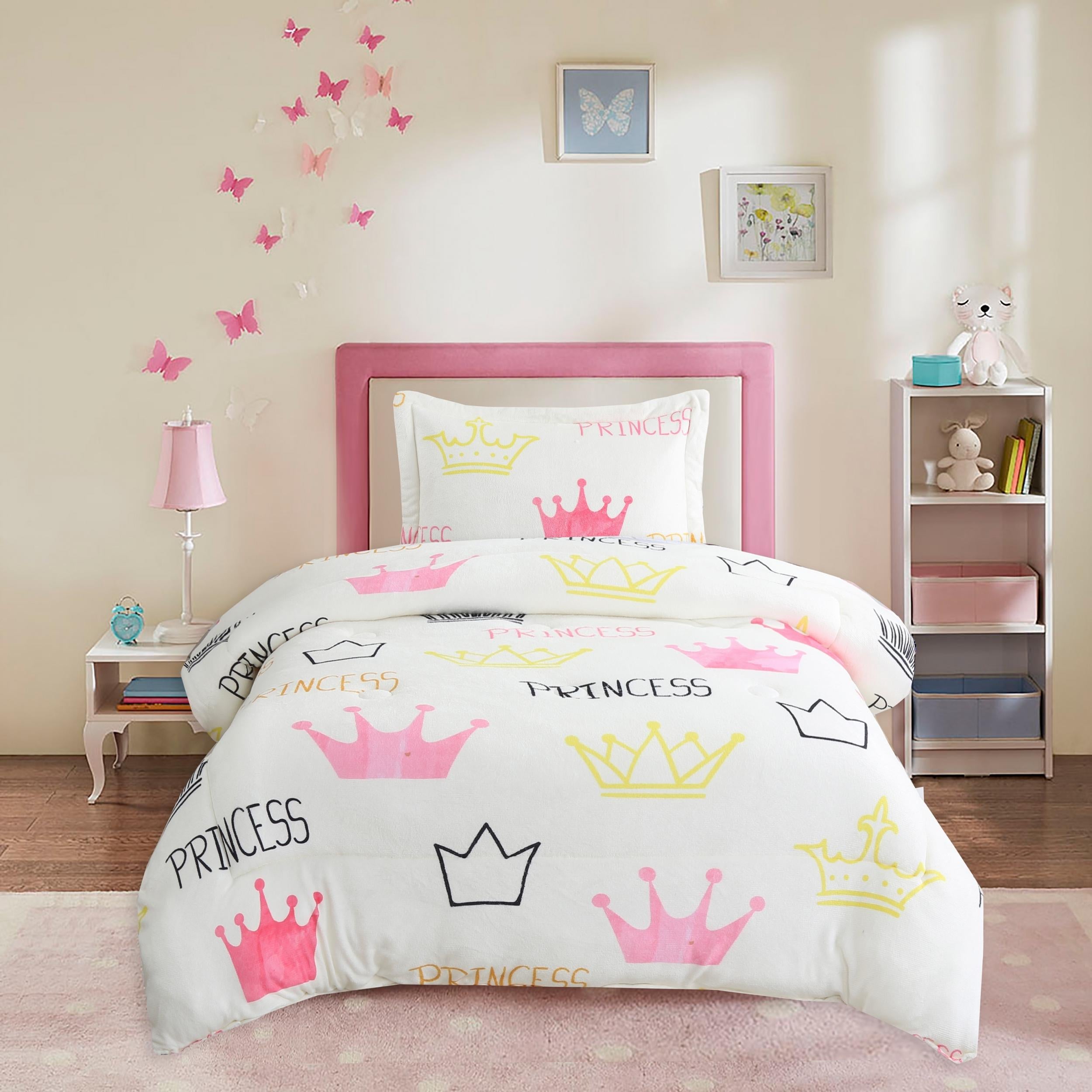 Kids Winter Crown Digital Printing Quilt Cover Set - 2pcs