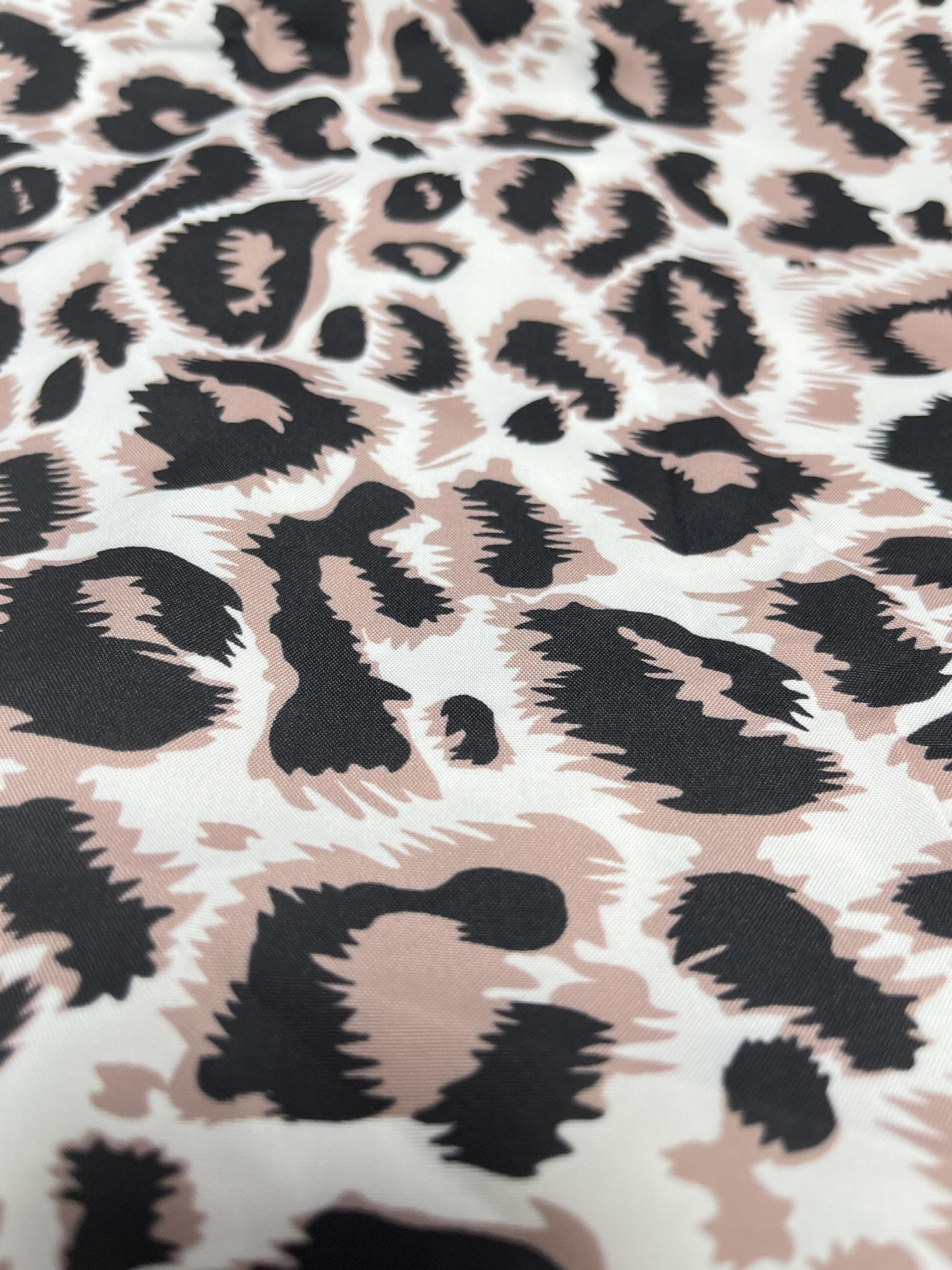  Colorblock Leopard Print Cold Shoulder Blouse