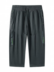 Kids Casual Drawstring Cropped Shorts