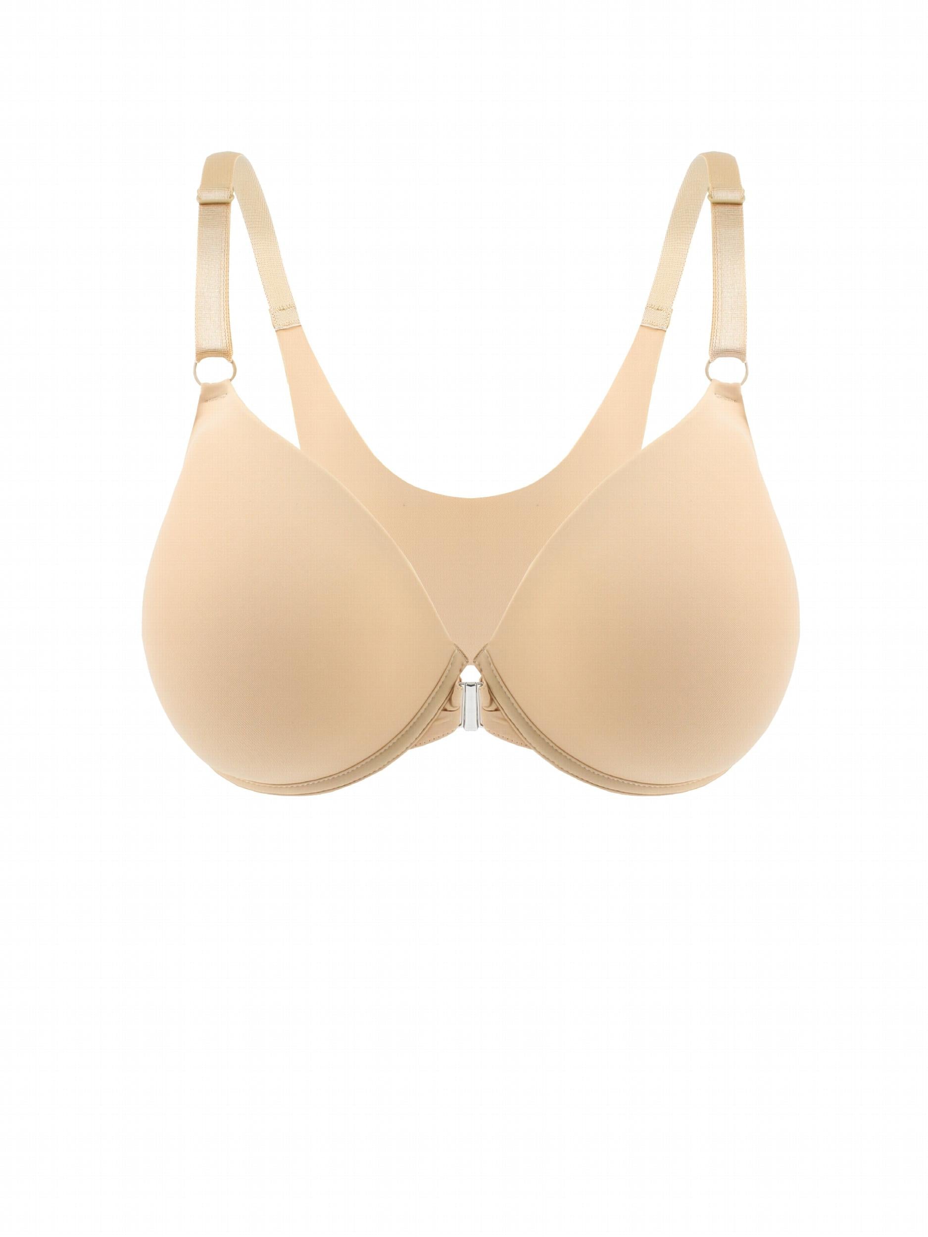 Front Buckle Push Up Bra Solid T Shirt Comfy Women's Lingerie