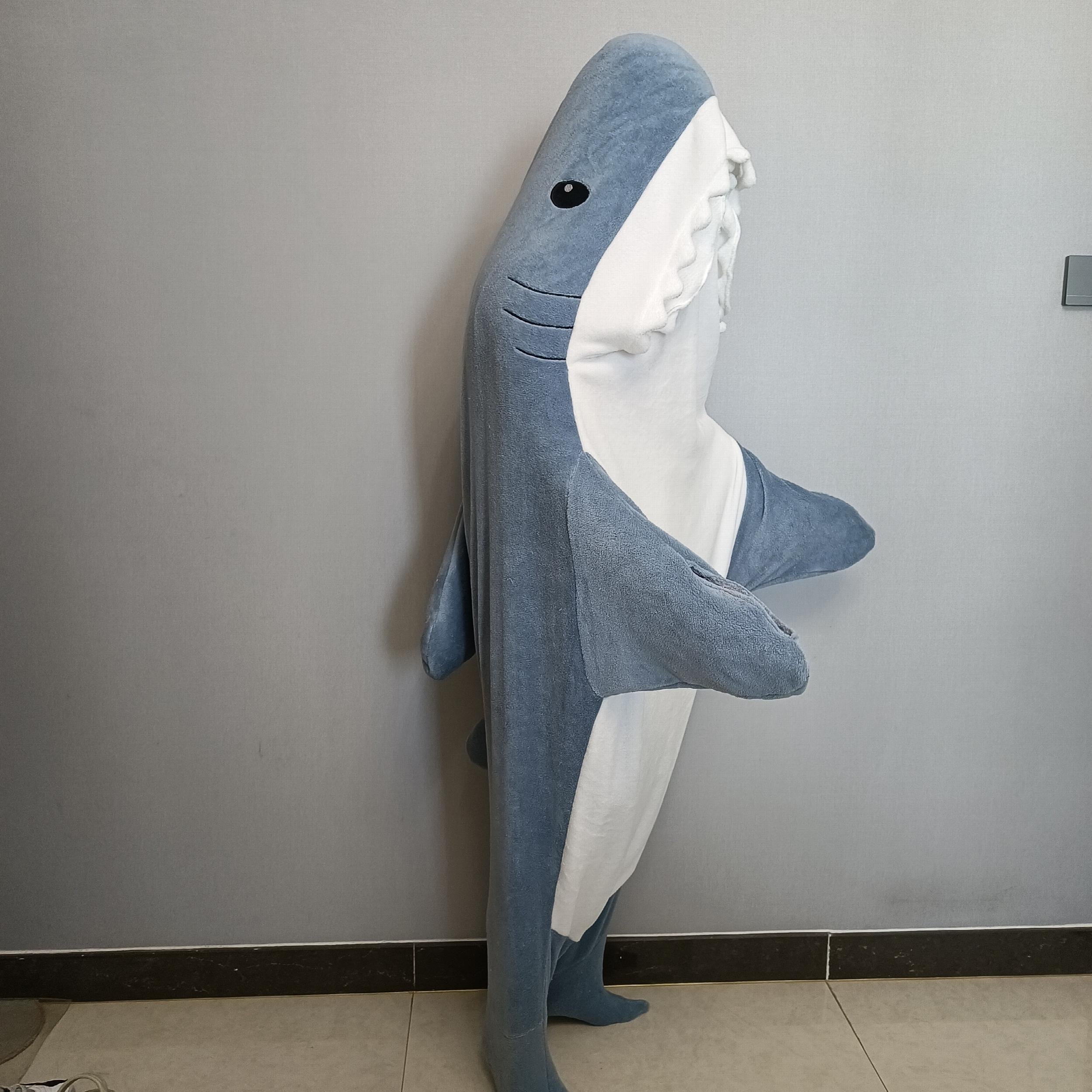 Funny Shark Blanket Warm Sleeping Bag with Hoodie