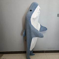 Funny Shark Blanket Warm Sleeping Bag with Hoodie